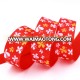 wholesale floral ribbon custom printed grosgrain ribbon