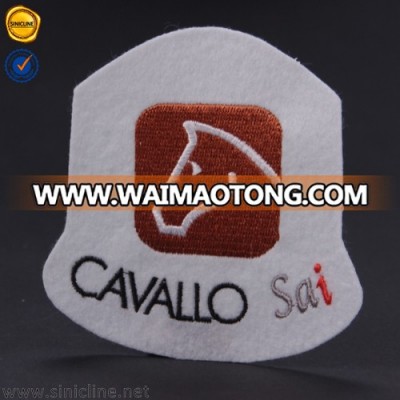 Sinicline custom woven clothing patches embroidery patch for hat