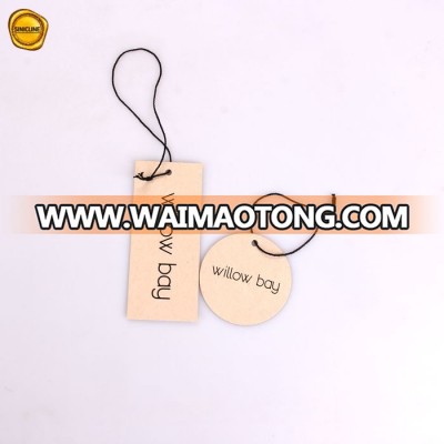 Sinicline round die cut matt custom logo clothing tag 700grams