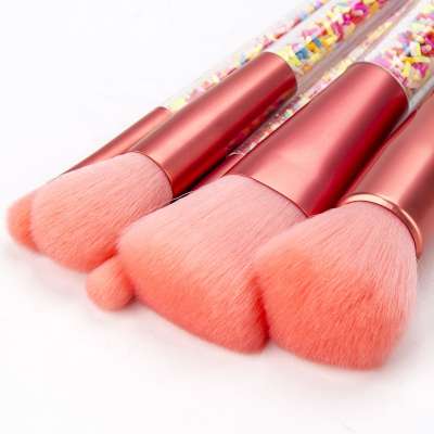 2020 sinicline 5pcs convenient fashionable high quality candy color makeup brushes